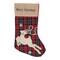 Northlight Plaid Merry Christmas Reindeer Stocking - 19" - Red and Green